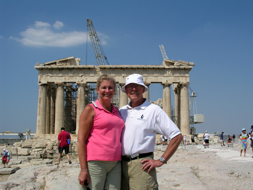 084-080304-32-Carol and Mike, Parthenon