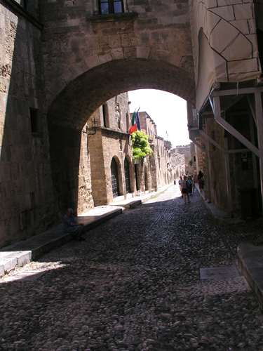 056-073004-34-Street of the Knights, Walled City, Rhodes