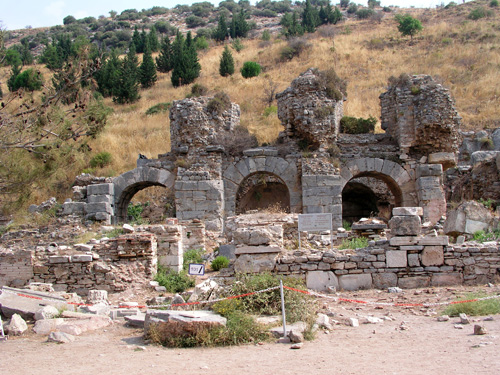 068-080104-8-Baths at the entrance to Ephesus