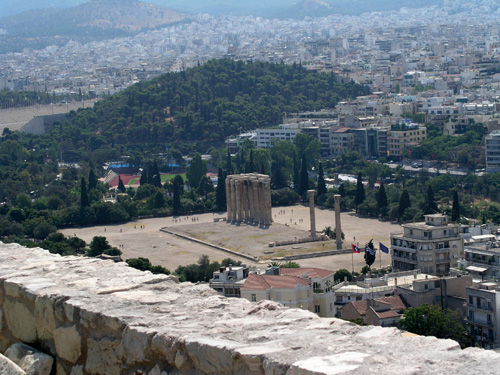 082-080304-25-view of Temple of Zeus from the Acropolis